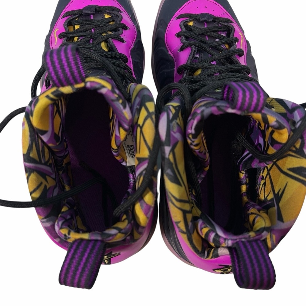 Nike Foamposite 'Little Posite One' Purple Shoes Kids Size 5Y US (DQ6210-500) - Picture 5 of 8